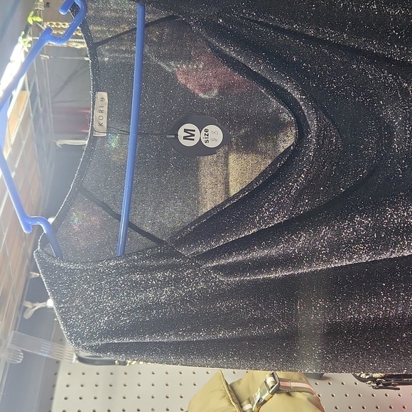 Kori Black Glitter Top Teddy Size Medium - Picture 2 of 5